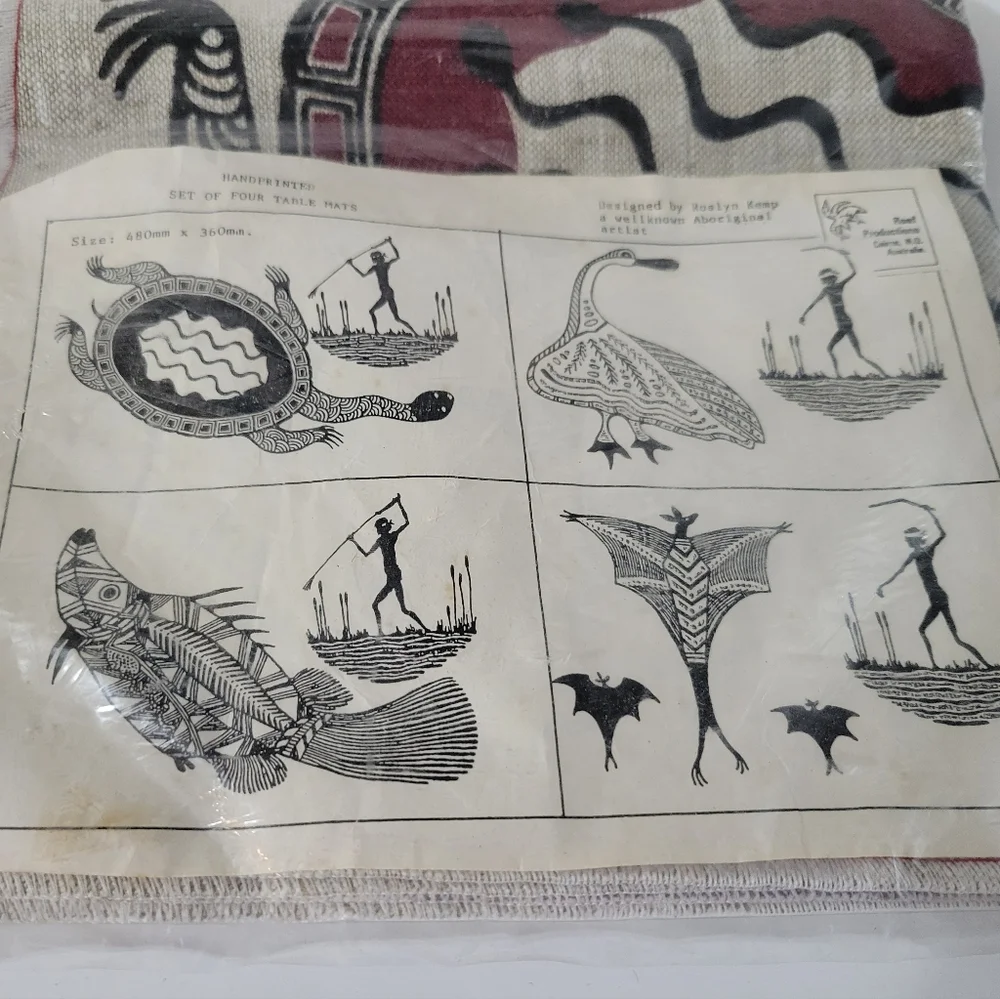 Roslyn Kemp Hand Printed Table Mats Australia